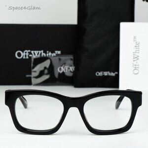 Off-White Men Eyeglasses Black Square OERJ078 STYLE 78 1000 NEW AUTHENTIC